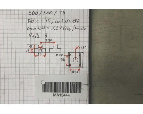 Aufspannplatte mit T Nuten von unbekannt – 500/500/H75 mm - Bild 6