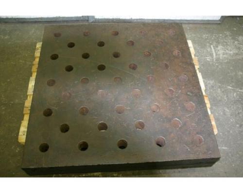 Aufspannplatten mit Bohrungen 9 Stück von Guss – 1000/1000/H150 mm - Bild 4