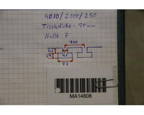 Aufspannplatte mit T Nuten von unbekannt – 4000/2000/H255 mm - Bild 11