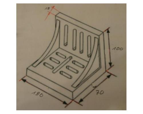 Aufspannwinkel von Guss – 180/70/H100 mm - Bild 5
