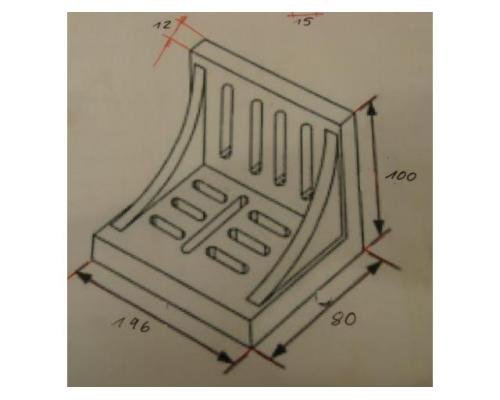 Aufspannwinkel von Guss – 196/80/H100 mm - Bild 5