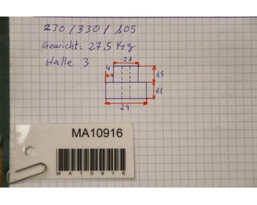 Wechselbacken Kraftspannfutter 4 Satz von unbekannt – Aufnahme 29/21 mm - Bild 10