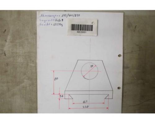 Gegenlager für Fräsmaschine von unbekannt – Bohrung 85 mm - Bild 6