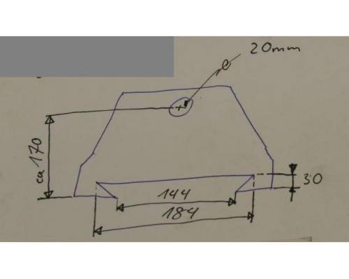 Gegenlager für Fräsmaschine von unbekannt – Bohrung 20 mm - Bild 4