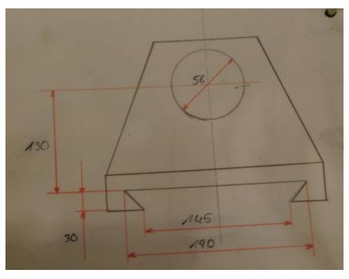 Gegenlager für Fräsmaschine von unbekannt – Bohrung 56 mm - Bild 5