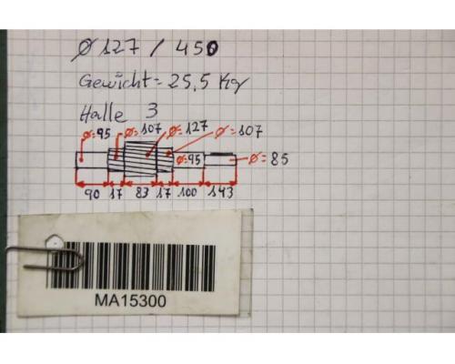 Zahnradwelle von unbekannt – Ø 127 x 450 mm - Bild 8