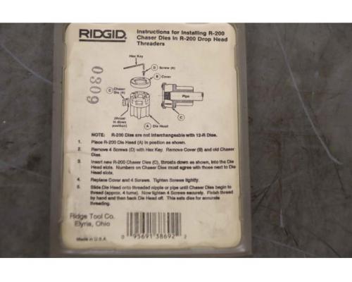 Gewindeschneidbacken Satz von Ridgid – 1/2″ BSPT - Bild 5