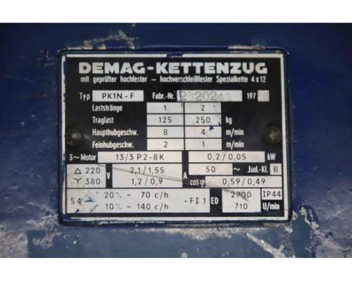 Kettenzug mit Fahrwerk 250 kg von Demag – PK1N - Bild 4