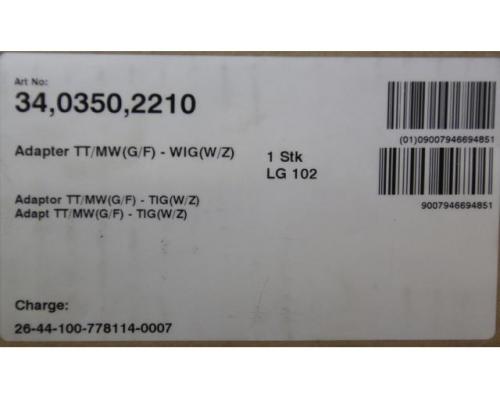 Adapter von Fronius – TT/MW(G/F)-WIG(W/Z) - Bild 6