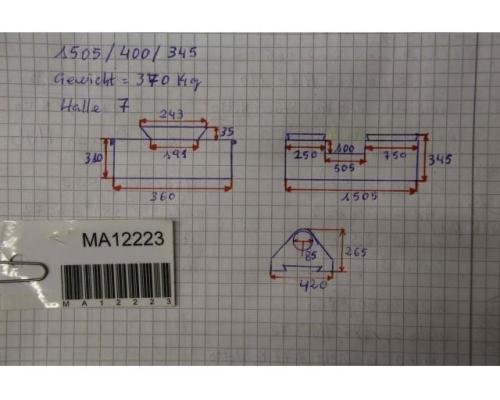 Gegenlager von WMW – FW 400 x 1600 - Bild 5