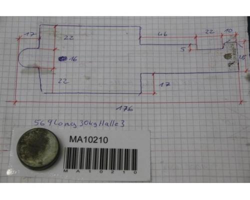 Abkantwerkzeug Gesenkwerkzeug 16×17 mm von unbekannt – Länge 569 mm - Bild 2