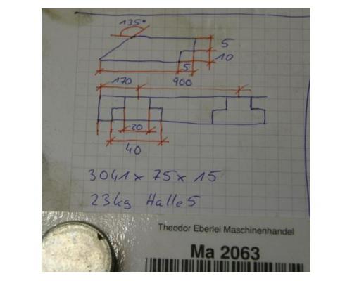 Abkantwerkzeug Schwenkbiegemaschine von Fasti – 3041/75/H15 mm - Bild 9