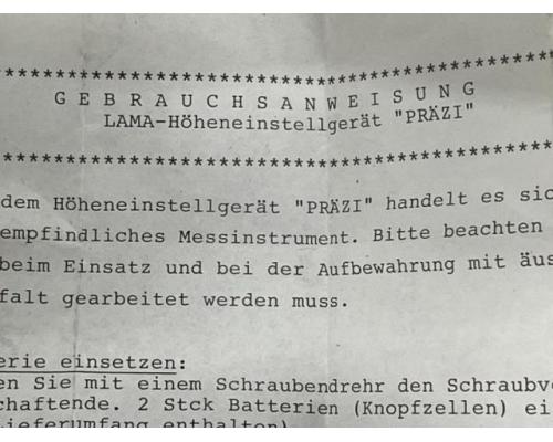 LAMA Präzi Höheneinstellgerät, Werkzeugeinstellgerät für Fräs - Bild 6