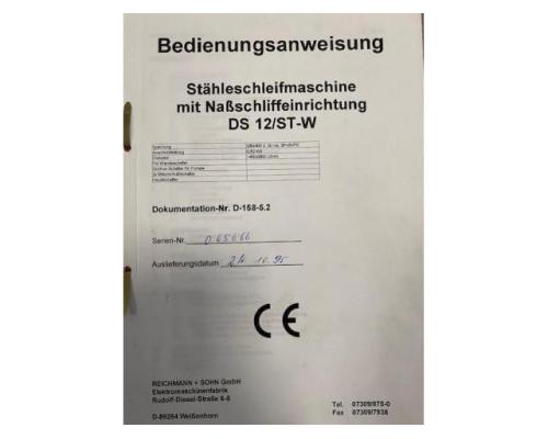 REMA - Reichmann DS12/ST-W Bedienungsanleitung, und Schaltplan Stähleschleifm - Bild 3