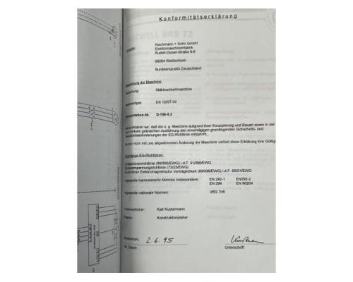 REMA - Reichmann DS12/ST-W Bedienungsanleitung, und Schaltplan Stähleschleifm - Bild 6