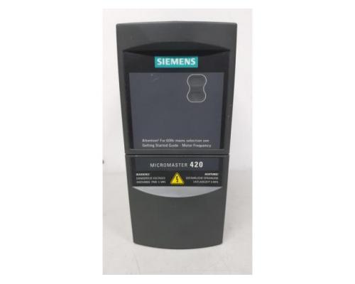 SIEMENS Micromaster 420 / 6SE6420-2UD17-5AA1 Frequenzumrichter - Bild 5