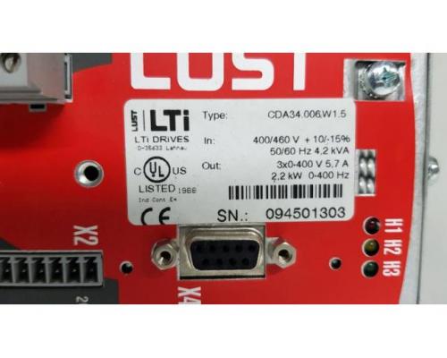 LUST LTI DRIVES / LTI MOTION CDA34.006.W1.5 AC- Servoantrieb, Servosteller, Servoumrichter, Se - Bild 5