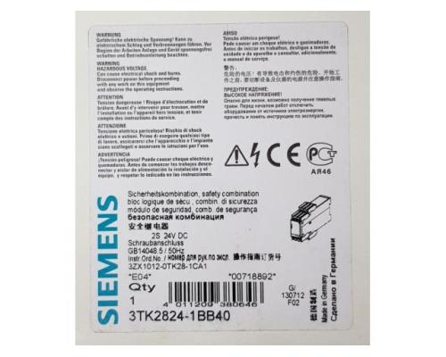 SIEMENS Sirius 3TK2824-1BB40 Sicherheitsrelais, Safety Relay, Not-Aus Relais, S - Bild 6