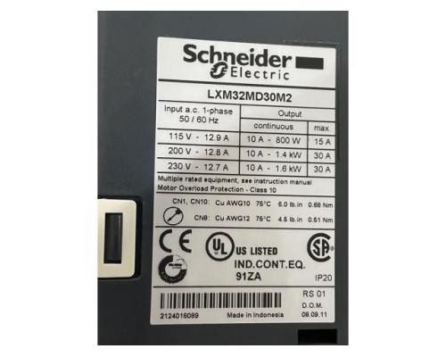 SCHNEIDER ELECTRIC Lexium 32 LXM32MU90M2 AC-Servoantrieb, Servoregler, Antriebsregler, Serv - Bild 5