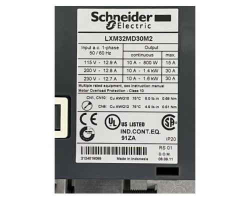 SCHNEIDER ELECTRIC Lexium 32 LXM32MU90M2 AC-Servoantrieb, Servoregler, Antriebsregler, Serv - Bild 6