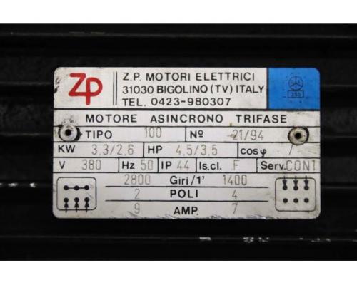 Elektromotor 3,3/2,6 kW 2800/1400 U/min von ZP – 100  2/4 polig - Bild 4