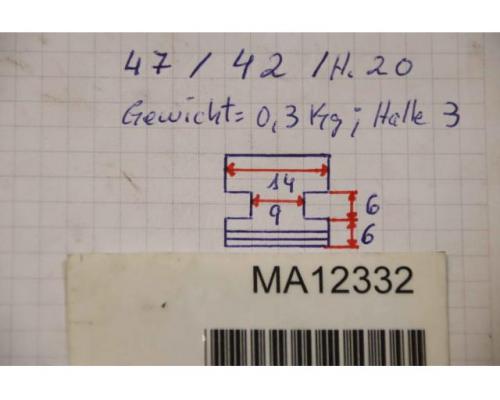 Wechselbacken Grundbacken von Forkardt – Breite 14 mm  schrägverzahnt - Bild 7