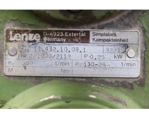 regelbarer Getriebemotor 0,25 kW  130-26 U/min von Lenze – 11.432.10.08.1  B7KB4-044H - Bild 9