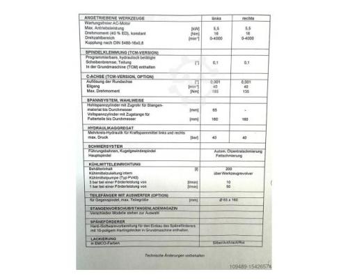 EMCO - EMCOTURN 465 / Siemens 840 C - Bild 11