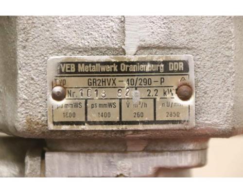 Seitenkanalverdichter 1,5 kW von VEB – GR2HVX-40/290-P - Bild 5