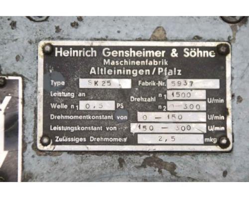 regelbares Getriebe 0-300 U/min von GUSA Gensheimer – SK 25 / 0,37 kW - Bild 6