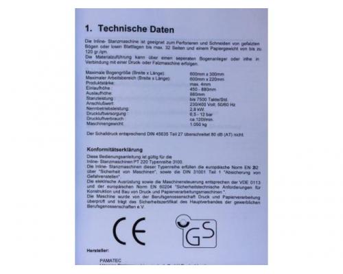 PamaTec OEM Heidelberg PT-220 vollautomatische Inline-Brückenstanzmaschine - Bild 11