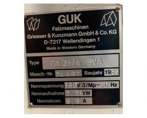 4 Taschen Kleinformat Pharmafalzmaschine GUK FA 35-4-SVA 35 VAR einhängbare Kleinformat stehend Ausl - Bild 12