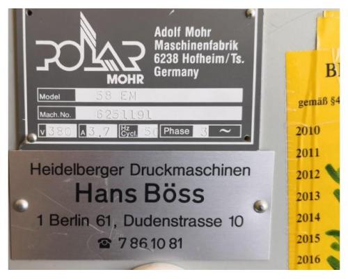 Polar 58 EM Schneidemaschine - Bild 2