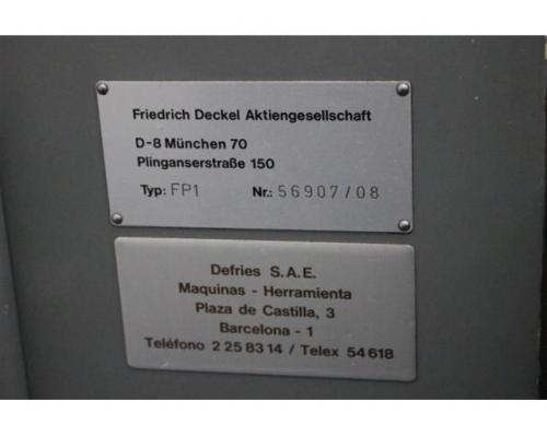 Deckel FP1 Werkzeugfräsmaschine - Universal - Bild 2