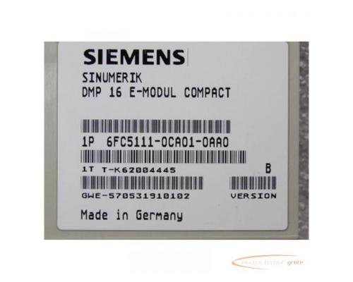 Siemens Sinumerik 6FC5111-0CA01-0AA0 DMP 16 E-Modul Compact - Bild 3