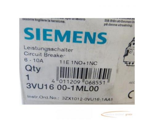 Siemens 3VU1600-1ML00 Leistungsschalter - Bild 2