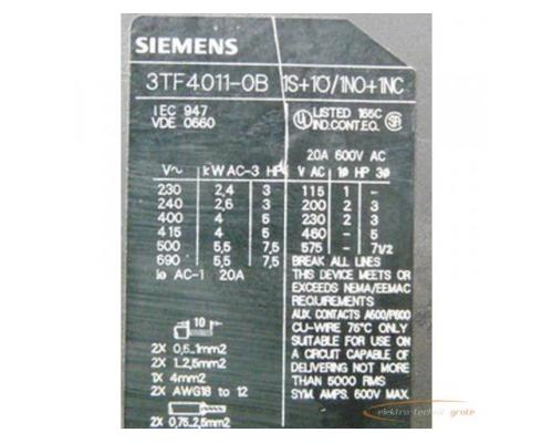 Siemens 3TF4011-0B Schütz mit 24V Spulenspannung - Bild 2