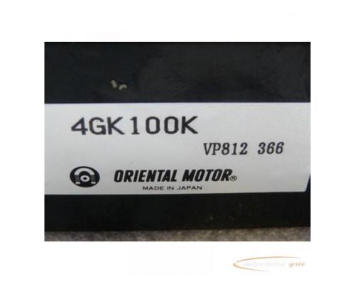 Oriental Motor 4GK100K Reduzier-Getriebe-Kopf - Bild 2