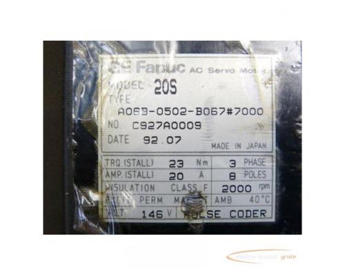 Fanuc A06B-0502-B067#7000 AC Servo Motor - Bild 3