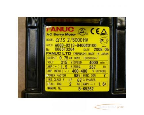 Fanuc A06B-0213-B400#0100 AC Servo Motor - ungebraucht! - - Bild 3