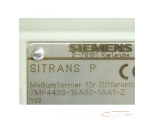 Siemens 7MF4420-1EA00-1AA1-Z Sitrans P Meßumformer für Differenzdruck = ungebraucht !! - Bild 2