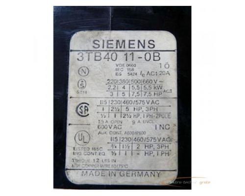 Siemens 3TB4011-0B Schütz mit 24 VDC - Bild 2