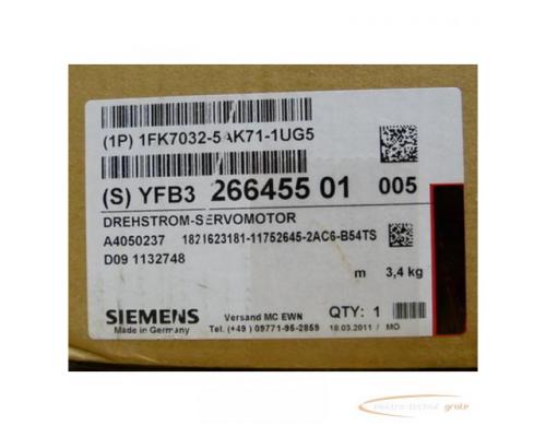 Siemens 1FK7032-5AK71-1UG5 Drehstrom-Servomotor = ungebraucht !! - Bild 2