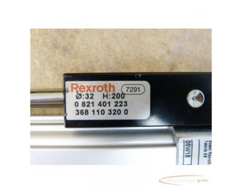 Rexroth pnematische Hubeinheit mit 5230070400 Zylinder + 0821401223 Führung - Bild 3