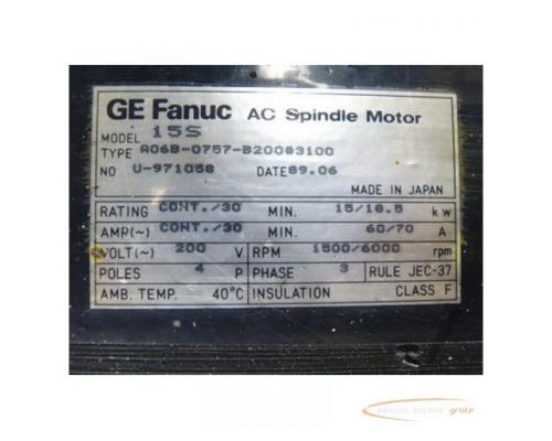 Fanuc A06B-0757-B200#3100 AC Spindel Motor - Bild 3