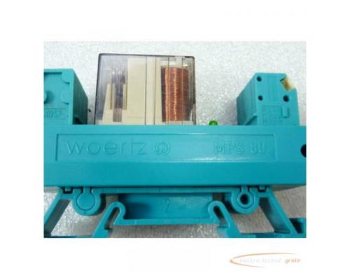 Woertz MPS 80 Terminal mit 2 Schrack Relais RP 310024 - Bild 2