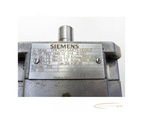 Siemens 1FK7040-5AK71-1EG5-Z 3~ Motor - Bild 3