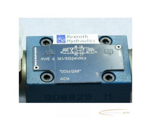 Rexroth Steuerblock 4WEH 16 M71/6EG24 N9TK4 mit Wegeventil 4WE 6 J61/EG24N9K4 24 V DC 1,25 A gebrauc - Bild 2