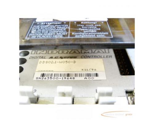 Indramat DDS02.1-W050-D Digital A.C.Servo Controller SN 263500-19648, - Bild 3