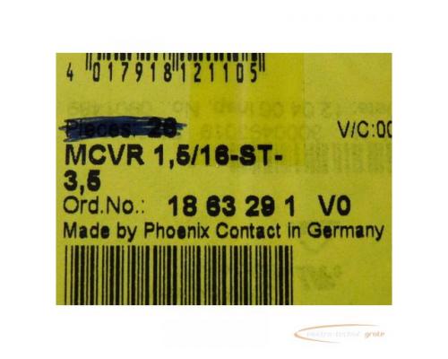 Phoenix Contact 18 63 29 1 Leiterplattensteckverbinder MCVR 1,5/16-ST ungebraucht in geöffneter OVP - Bild 1